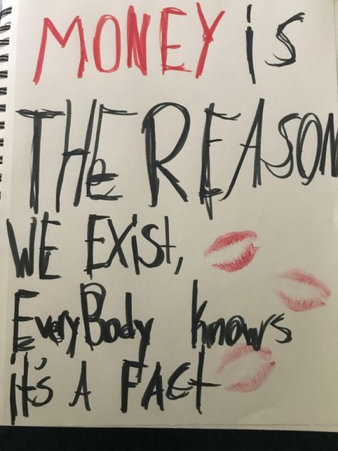 Money Is The Reason We Exist, Caroline Bingley, Easy Art, Simple Art, Money, Quick Saves, Art