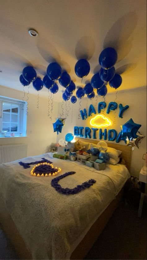 20 Birthday Ideas For Guys, Cute Bf Birthday Ideas, Things To Make Bf For Birthday, Decorations For Boyfriend Birthday, Things To Get Your Boyfriend For Bday, His Birthday Ideas Boyfriend, 20th Birthday Ideas Boyfriends, 23 Birthday Cake For Boyfriend, Decorate Room For Boyfriend Birthday