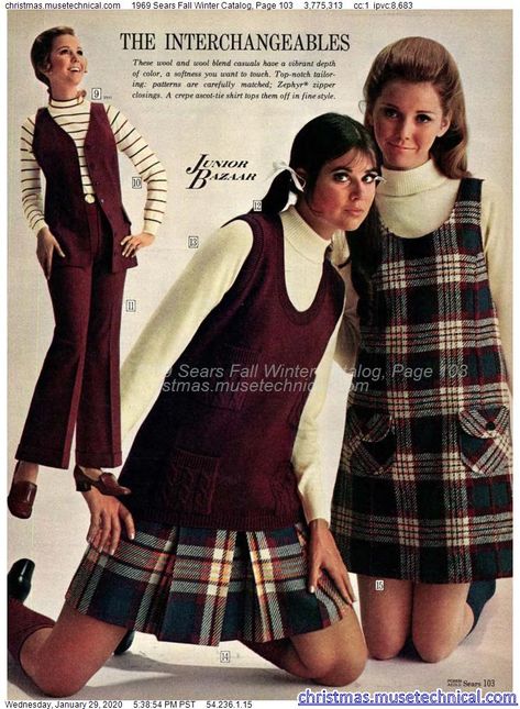 1969 Sears Fall Winter Catalog, Page 103 - Christmas Catalogs & Holiday Wishbooks Colleen Corby, 60’s Fashion, Decades Fashion, 1960 Fashion, Sears Catalog, 60s 70s Fashion, 60s And 70s Fashion, Fashion 1960s, Seventies Fashion