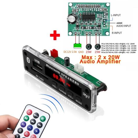 4.28RON 30% OFF|Car MP3 Player Bluetooth WMA Decoder Board 5V/12V Wireless Audio Module Support USB SD AUX FM Car Radio Module with Color Screen| | - AliExpress Computer Shortcut Keys, Basic Electronic Circuits, Shortcut Keys, Computer Shortcuts, Car Bluetooth, Fm Transmitters, Audio Player, Mp3 Players, Audio Amplifier