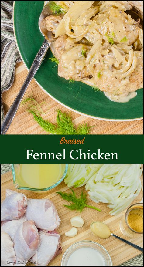 Fennel Chicken Recipes, Fennel Bulb Recipes, Fennel Pollen Recipes, Chicken And Fennel Recipes, Creamed Fennel, Pollen Recipes, Chicken Fennel Pasta, Fennel Chicken, Broil Recipes