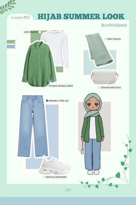 White Blouse And Jeans Outfit Hijab, Lime Green Colour Combination Outfit, Pistachio Color Outfit, Sea Green Outfit Color Combos, Mint Green Outfits Hijab, Green Dress Hijab Outfit, Outfit Celana Hijau, Ootd Emerald Green Hijab, Mint Green Dress Outfit Hijab