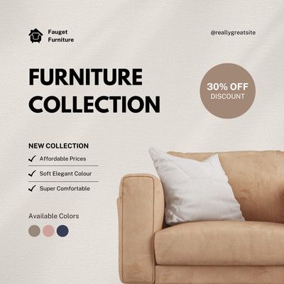 Furniture Sale Poster, Furniture Social Media, Ad Ideas, Fashion Poster Design, Latest Living Room Designs, Furniture Ads, Social Post, Webpage Design, Picsart Background