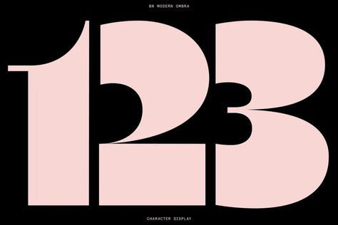 Ombra Is A Font That’s Bound To Inspire Artistic Ambitions – PRINT Magazine Chunky Font, Geometric Font, Futuristic Fonts, Typography Branding, Typography Love, Graphic Design Fonts, Typeface Design, Geometric Circle, Numbers Font