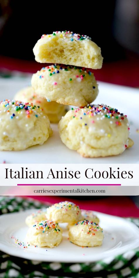 Anisette Cookies, Italian Anise Cookies, Witch Recipes, Cookies Italian, Italian Wedding Cookies, Anise Cookies, Powdered Sugar Glaze, Italian Christmas Cookies, Italian Cookie Recipes