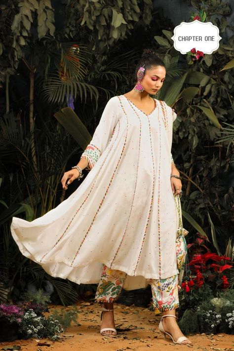 womens white anarkali dress Printed Anarkali Dress, Satin Anarkali, Indian Designers, Printed Anarkali, Indian Clothing Store, Dupatta Set, Chiffon Dupatta, Indian Clothing, Anarkali Suit