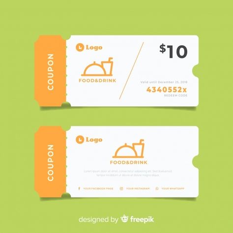 Sales concept with coupon | Free Vector #Freepik #freevector #banner #sale #gift #shopping Pretty Gift Wrapping Ideas, Gift Voucher Design, Gifts Banner, Restaurant Coupons, Voucher Design, Graphic Design Collection, Coupon Template, Discount Banner, Coupon Design