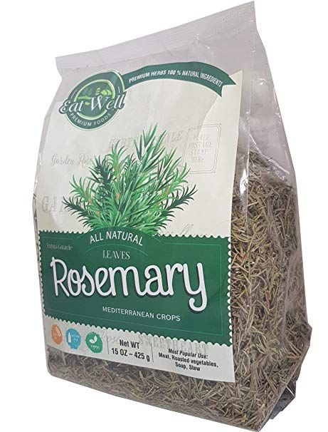 Amazon.com: EAT WELL PREMIUM FOODS Rosemary Leaves |15 oz - Bag| Whole Dried Rosemary Spice (Rosmarinus officinalis) | Natural: Baby Dry Rosemary, Italian Seasoning Recipe, Turkish Spices, Baked Chicken Recipe, Rosemary Tea, Dried Rosemary, Healthy Natural Hair Growth, Rosemary Leaves, Rosmarinus Officinalis