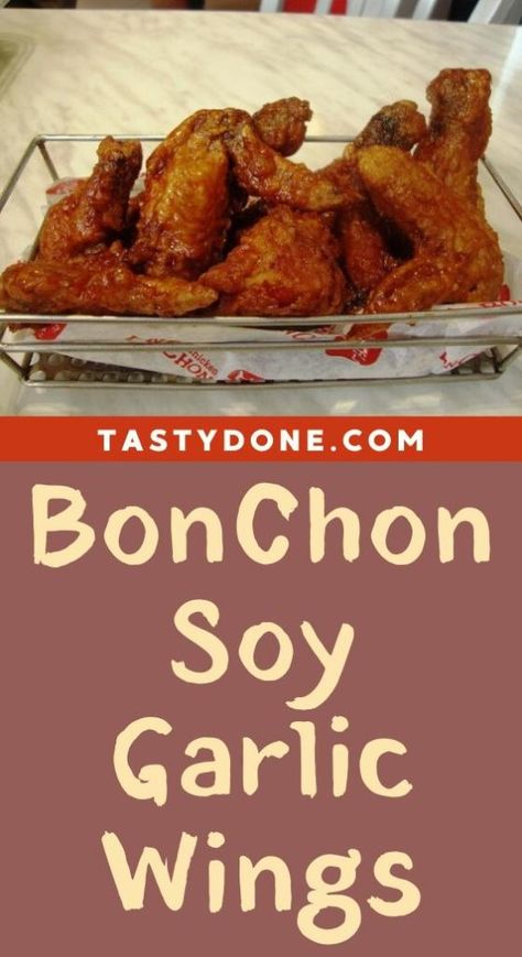 Cornstarch Wings, Soy Garlic Korean Fried Chicken Sauce, Bon Chon Soy Garlic Recipe, Korean Fried Chicken Recipe Soy Garlic, Bonchon Chicken Recipe, Soy Garlic Korean Fried Chicken, Double Fried Chicken, Fresh Chicken Wings, Garlic Soy Chicken