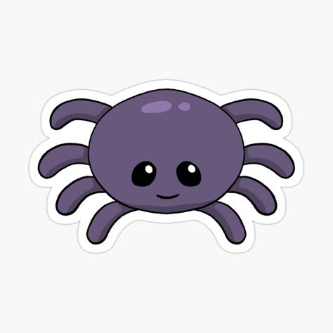 Get my art printed on awesome products. Support me at Redbubble #RBandME: https://www.redbubble.com/i/sticker/Kawaii-Spider-by-sunburstdesigns/142840326.EJUG5?asc=u Kawaii Spider, Spider Sticker, Kawaii Sticker, Sticker Cute, Kawaii Stickers, Kawaii Art, Cute Kawaii, Cute Stickers, Sticker Design