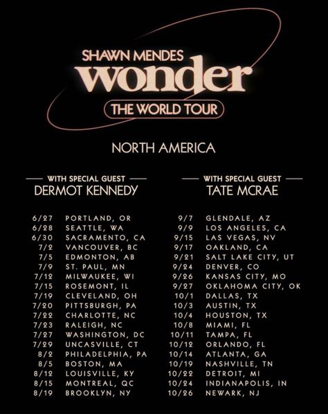 Wonder World, Shawn Mendes Tour, Metal Health, Concert Poster Design, Tour Poster, Graphic Design Packaging, Tour Posters, Tour Dates, Madison Beer