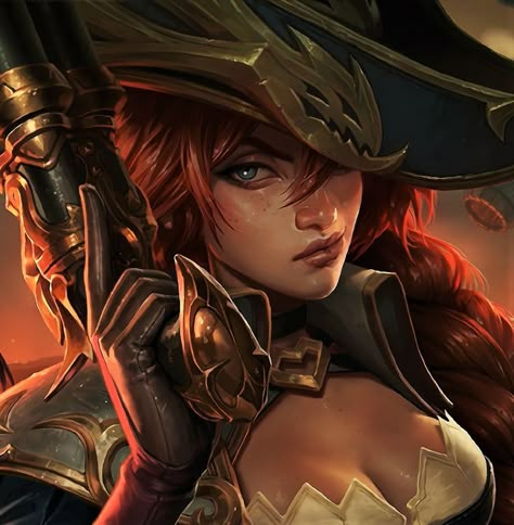 #missfortune #icons #icon #aesthetic #gaming #pfp #leagueoflegends #leagueoflegendsicon #lol #leagueoflegendspfp #leagueicon #lolpfp #edit Liga Legend, Pirate Queen, Miss Fortune, Pirate Art, Black And White Cartoon, Samurai Art, Lol League Of Legends, Resident Evil, League Of Legends