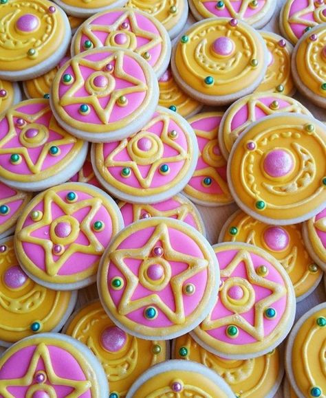 Sailor Moon Cookies, Moon Party Ideas, Moon Wedding Theme, Sailor Moon Cakes, Sailor Moon Party, Sailor Moon Birthday, Sailor Party, Sailor Moon Wedding, Steady Hands