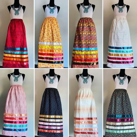 National Ribbon Skirt Day: Indigenous designers to follow - Vancouver Is Awesome Miss Canada, Powwow Regalia, Ribbon Skirt, Ribbon Skirts, Sewing Ribbon, Pow Wow, Gas Prices, Miss World, First Nations