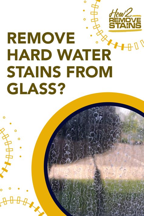 Hard water stains can appear as whitish, cloudy spots on glass surfaces. This is brought about by the build-up of alkaline and other minerals in the w... - Find the answer at How2RemoveStains.com How To Remove Hard Water Build Up, Cleaning Outside Windows, Remove Water Spots, Remove Water Stains, Hard Water Spots, Enzyme Cleaner, Hard Water Stain Remover, How Do You Clean, Hard Water Stains