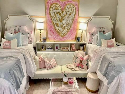 Dorm Pink, Pretty Dorm Room, Dorm Inspo, Ole Miss, College Dorm, Bedroom Makeover, Dorm Rooms, Arkansas, Dorm Room