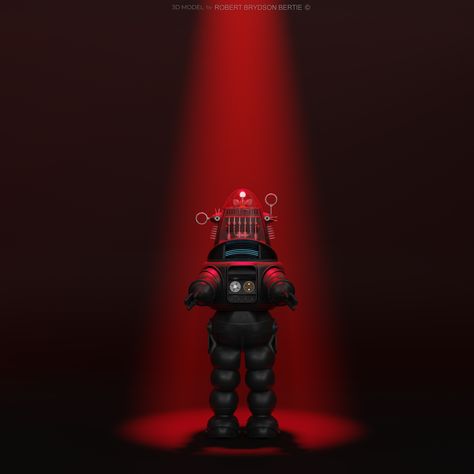 Forbidden Planet, Robby the Robot, 3D model by R. Bertie Robby The Robot, Forbidden Planet, Star Trek Ships, Star Trek, Planets, 3d Printing, Sci Fi