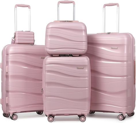 Melalenia Luggage Sets 3 Piece Expandable Suitcase Set, PP Hardshell Suitcase with Spinner Wheels,Lightweight Carry On Luggage with TSA Lock for Women Lightweight Carry On Luggage, Travel Luggage Set, Cute Luggage, Hard Shell Luggage, 3 Piece Luggage Set, Hardside Spinner Luggage, Lightweight Luggage, Checked Luggage, Best Luggage