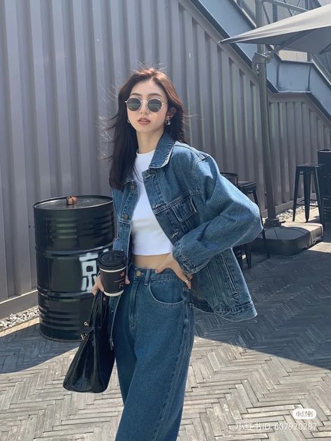 Korean Outfit Street Styles, Korean Casual Outfits, Korean Girl Fashion, Random Photos, Causual Outfits, Fashion Attire, Fashion Dresses Casual, Simple Trendy Outfits, Kpop Fashion Outfits