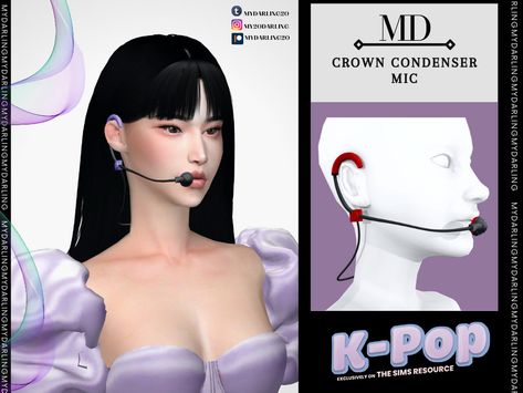 The Sims Resource - Crown Condenser Mic adult WOMEN KPOP Women Kpop, Los Sims 4 Mods, Sims 4 Piercings, Pelo Sims, Sims 4 Body Mods, Sims 4 Expansions, Sims 4 Mm, Sims 4 Toddler, Sims4 Clothes