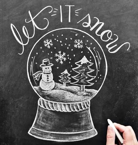 Christmas Chalkboard Art, Chalkboard Art Quotes, Christmas Window Painting, Chalkboard Decor, Window Drawing, Chalkboard Drawings, Chalk Wall, I'm Okay, Christmas Chalkboard