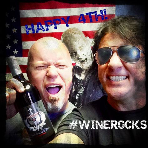 Erik Turner of Warrant or 4th of July Edition of #WINEROCKS 4th Of July, Wine