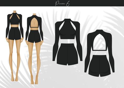 Active Wear Fashion Illustration, Sports Wear Fashion Illustration, Sports Wear Outfits, Long Sleeve Top Outfit, Sports Fashion Design, Fashion Illustration Poses, Sports Wear Fashion, Activewear Trends, Fitness Fashion Outfits