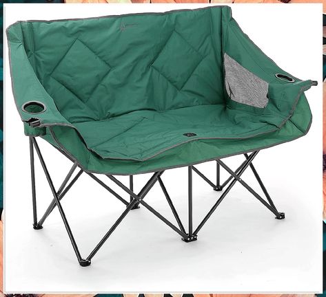 Looking for a camping chair that can handle the toughest conditions? Look no further than the Camp Chair from Coleman. This chair is made with tough and lightweight materials that will make sure you're comfortable while you're out camping. Cuddle Couch, Puppy Proofing, Steel Frame Construction, Couch And Loveseat, Wine Glass Holder, Camping Chair, Glass Holder, Camping Chairs, Butterfly Chair