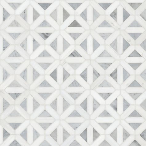 Powered by Frooition All Categories MSI SMOT-BIANDOL-GEOP Bianco Dolomite Geometrica 12" X 12" Polished Marble Mesh-Mounted Mosaic Tile - Sold by Carton (10 SF/Carton) Overview   Item Description Please review Build.com return policy for Flooring and Tile Products, certain restrictions may apply on general returns. If flooring arrives damaged or is defective, please call for assistance (800-375-3403) This Bianco Dolomite Geometrica Floor and Wall Tile refreshes your home. It features a classic marble look with a finish and a high sheen that's perfect for a fireplace, bathroom, backsplash and more. This durable tile can be used inside or outside residential and commercial spaces. Features: Grade 1, first-quality natural marble mosaic tile for wall and countertop use Unglazed polished finish Fireplace Bathroom, Tile For Wall, Tiles For Wall, Marble Mosaic Tiles, Bathroom Backsplash, Marble Mosaic, Floor And Wall Tile, Mosaic Tile, Wall Tile