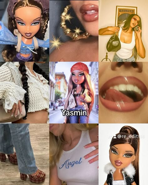 Brats Doll Aesthetics, Bratz Wardrobe, Bratz Summer Outfits, Bratz Characters, Black Bratz Doll, Y2k Posters, Bratz Doll Outfits, Brat Doll, Bratz Girls