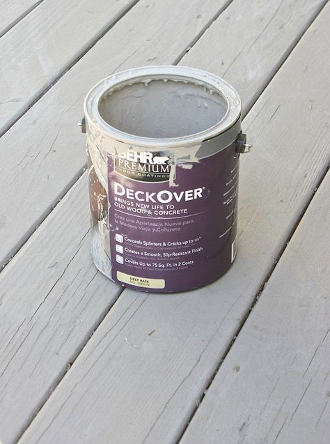 Best Paints to Use on Decks and Exterior Wood Features Painted Wood Deck, Behr Deckover, Deck Paint Colors, Outdoor Deck Decorating, Deck Makeover, Deck Colors, Porch Colors, Painting Concrete Porch, Deck Paint