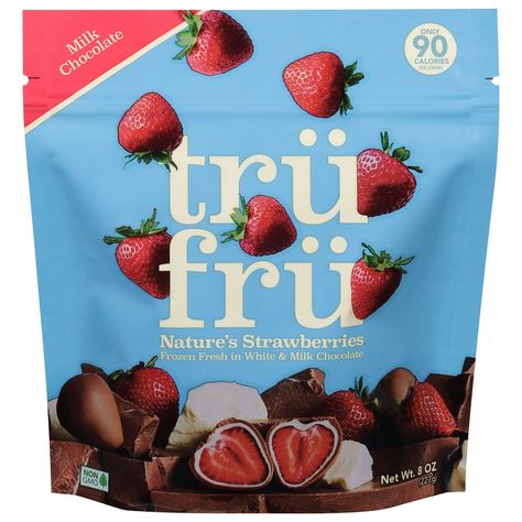 Tru Fru Nature's Strawberries Frozen Fresh In White and Milk Chocolate - Shop Bars & pops at H-E-B Tru Fru, Frozen Bag, Treat Bar, Strawberry Picking, Chocolate Liquor, Frozen Fruits, Chocolate Fruit, Ice Cream Treats, Chocolate Shop