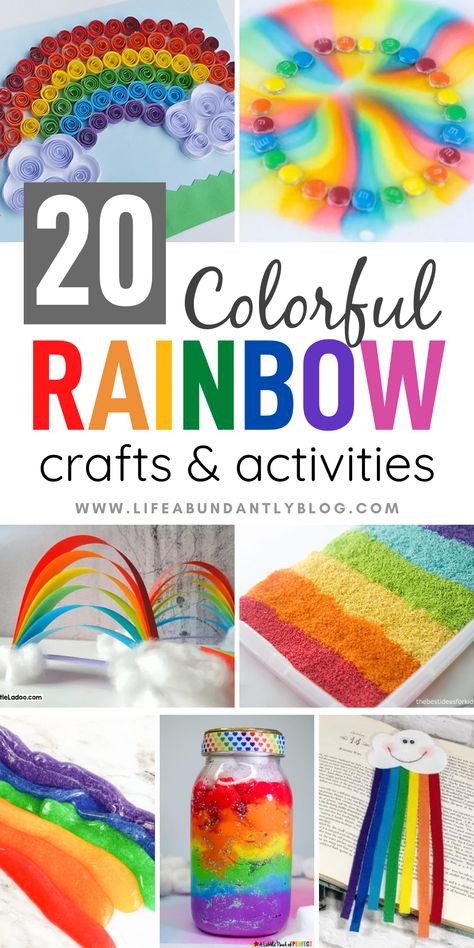 (NO ADS) Looking for Noah's Ark, St. Patrick's Day, weather observation, or water cycle hands-on activities for your elementary or preschool students? Look no further, this great list includes activities that are perfect for your homeschool rainbow unit study! Rainbow Noahs Ark Craft, Color Themed Activities For Preschoolers, Rainbow Unit Study, Noah’s Ark Rainbow Craft, Rainbow Activity For Preschool, Rainbow Theme Activities For Preschool, Rainbow Activity For Kids, Rainbow Day Activities For Kids, Rainbow Theme Preschool Activities