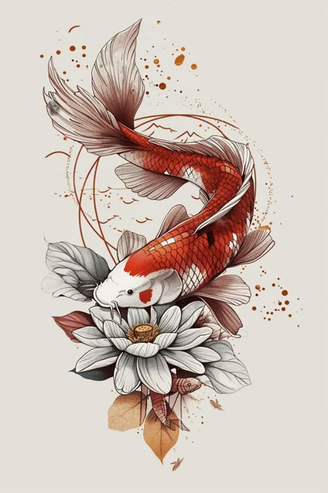 Minimalist Symbols, Carp Tattoo, Koi Fish Drawing, Japanese Designs, Wild Tattoo, Koi Art, Designs Quotes, Fish Drawing, Koi Tattoo