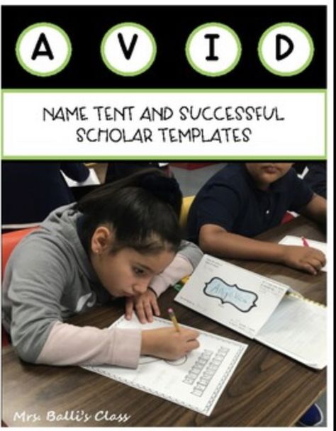 Cute and easy to use templates for AVID Name tents and successful student activities. Student Template, Successful Student, Name Tent, Vocabulary Instruction, Class Teacher, Technology Integration, Narrative Writing, Teaching Style, Cooperative Learning