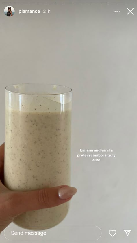 Healthy Shake, Protein Powder Vanilla, Healthy Smoothie Recipe, Dairy Free Protein, Healthy Juice Drinks, Smoothie Drink Recipes, Vegan Protein Powder, Smoothie Healthy, Healthy Drinks Smoothies