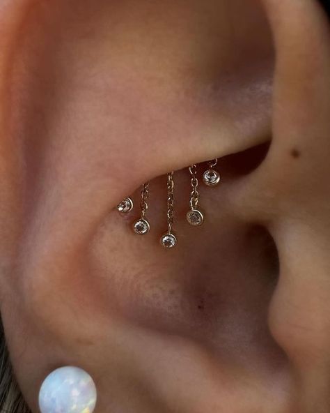 Invictus Body Jewelry Hidden Ear Piercings, Hidden Piercings For Women, Hidden Helix Piercing, Hide Piercings, Anti Tragus Piercing, Piercing Inspo, Curved Bar, Luxe Jewelry, Piercing Ideas