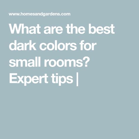 What are the best dark colors for small rooms? Expert tips | Dark Paint Small Bedroom, Small Room Dark Paint, Moody Paint Colors For Small Spaces, Small Room Dark Walls, Small Room Paint Colors, Small Rooms Design, Paint Colors For Small Rooms, Small Room Paint Color, Cottage Guest Room