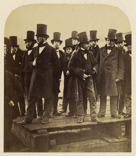 Rare old Photos Show how People Lived in the 1850s Isambard Kingdom Brunel, London November, Victorian London, Getty Museum, Historic Photos, Top Hats, Old London, British History, Old Photographs