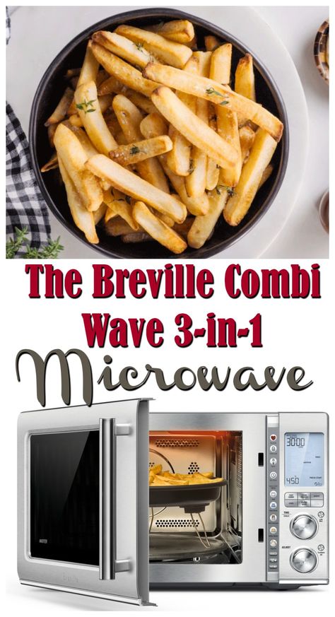 Check out the NEW Breville Combi Wave 3-in-1 Microwave! This amazing combination Microwave Air Fries AND is a convection oven! Get yours now at Best Buy Combi Microwave Recipes, Breville Combi Wave Microwave 3 In 1, Breville Combi Wave Microwave 3 In 1 Recipes, Breville Combi Wave 3 In 1 Recipes, Breville Microwave, Combi Recipes, Air Fries, Combi Oven, Air Fryer Oven Recipes