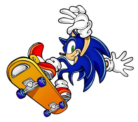 Sonic Adventure | Sonic Adventure - Sonic the Hedgehog - Gallery - Sonic SCANF Sonic The Hedgehog Skateboard, Yuji Uekawa Sonic, Sonic Skateboarding, Uekawa Sonic, Sonic Skateboard, Sonic Adventure Art, Painting Skateboards, Yuji Uekawa, Modern Sonic