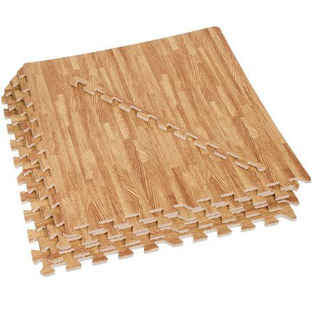 Free Shipping. Buy NEW EVA Foam Exercise Mats - 16 Square Foot Wood Interlocking Padded Mats at Walmart.com Interlocking Foam Mats, Trade Show Flooring, Foam Floor Tiles, Interlocking Floor Tiles, Interlocking Foam Tiles, Foam Mat Flooring, Gym Floor, Foam Tiles, Home Aesthetics