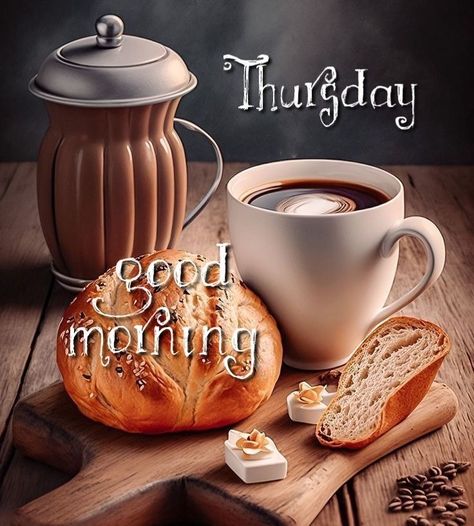 Thursday Morning Coffee, Thankful Thursday Quotes, Morning Coffee Quotes, Thursday Greetings, Coffee Quotes Morning, Morning Sweetheart, Thursday Quotes, Thankful Thursday, Thursday Morning