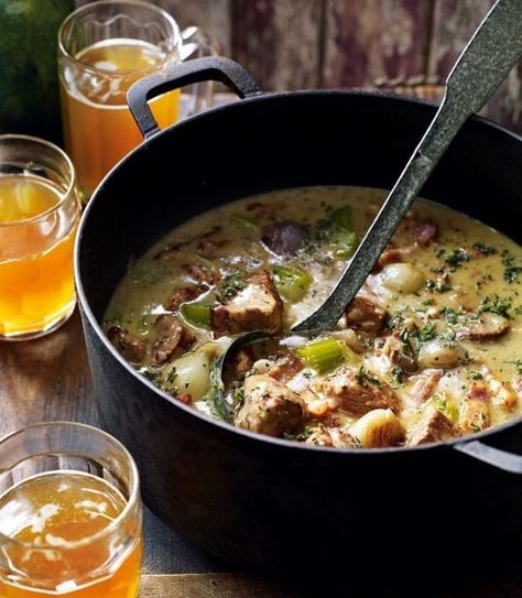 Dorset pork and cider casserole with mustard and sage | delicious. magazine Pork Casserole Recipes, Pork Casserole, Sage Recipes, How To Cook Pork, Delicious Magazine, Pork Dishes, Worth The Wait, Casserole Recipe, Meat Dishes