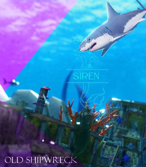 Blender Scene Sims 4, Blender Scene, Sims 4 Cc Finds, Marine Animals, Graphic Design Tutorials, The Sims4, Shipwreck, Design Tutorials, Wonders Of The World