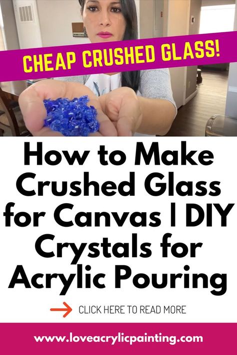 Hey, friends! I uploaded a video on my Youtube channel showing you how to make crushed glass for canvas. This DIY crystal project is perfect for acrylic pouring and will add a touch of sparkle to your art. Check it out and let me know what you think in the comments below! 💎🎨 #DIYcrystals #acrylicpouring #enchantingcreatives Crushed Glass Heart Art, How To Make Crushed Glass Art On Canvas, Crushed Glass Crafts Projects, Crushed Glass Art Diy, Crushed Glass Crafts Diy, Crushed Glass Art On Canvas Diy, Crushed Glass Resin Art Diy, Resin Glass Art Diy, Busted Canvas Ideas