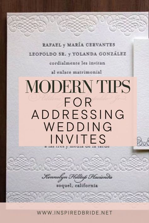 If you’re trying to get the final text for your wedding invites and you’re looking up tips, it can quickly get frustrating. Many wedding invitation etiquette tips are outdated and simply can’t help you address invitations for a diverse group of recipients. These modern tips for addressing wedding invites can help! Wedding Address Etiquette, Addressing Wedding Invites, Potluck Wedding, Funny Wedding Vows, Invitation Etiquette, Honeymoon Inspiration, Addressing Wedding Invitations, Wedding Invitation Etiquette, Top Wedding Trends