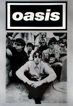 Black And White Band Posters, Oasis Black And White, Black Tar, Square Poster, Oasis Band, 90s Bands, Rock Band Posters, Band Poster, Music Poster Design