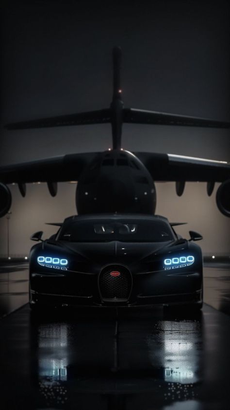 Bugatti Chiron Black, Dark Cars, Xe Bugatti, Bugatti Wallpapers, Supercars Wallpaper, Black Car Wallpaper, Rich Cars, Airplane Car, Sports Car Wallpaper