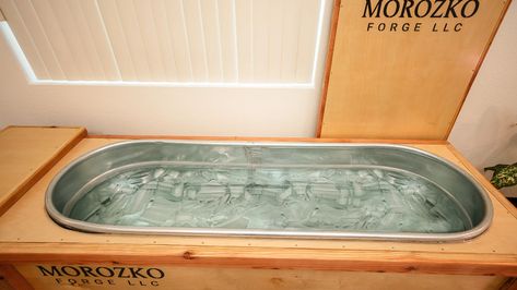 Cold Forge Ice Bath | Morozko Forge Ice Plunge, Wim Hof Method, Ice Bath Tub, Wim Hof, Cold Plunge, Ice Bath, Steel Tub, Ice Baths, Cold Therapy